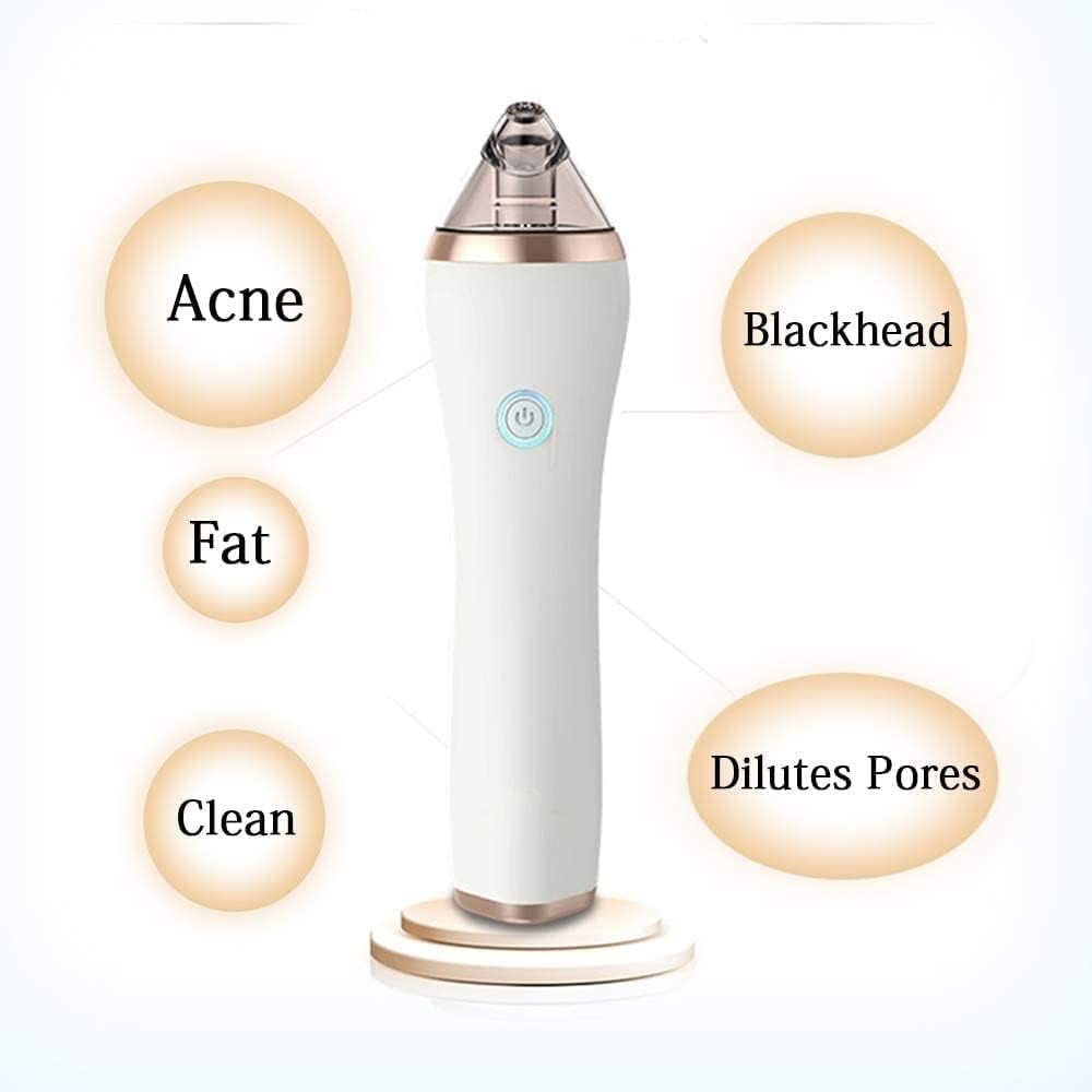 CNV Blackhead Remover Vacuum Pore Cleaner - Electric Blackhead Suction Devices USB Rechargeable, with 4 Adjustable Suction Intensities and 4 Replacement Probes