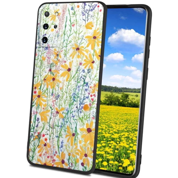 Flowers-Leaves-331 Phone Case, Degined for Samsung Galaxy S20+ Plus Case Men Women, Flexible Silicone Shockproof Case for Samsung Galaxy S20+ Plus