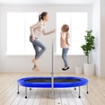 thumbnail image 2 of Costway Trampolín plegable para 2 personas con pasamanos ajustable, color azul, 2 of 2