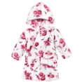 thumbnail image 1 of Bata de felpa con capucha Hudson para niñas, color rosa, de 6 a 12 meses, 1 of 2