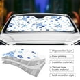 thumbnail image 5 of ZNDUO Small Blue Flower Pattern Car SUV Windshield, Medium Size UV Rays and Heat Sun Visor Protector Foldable Sun Shade Car Windshield, 5 of 8