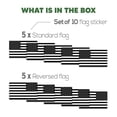 thumbnail image 4 of American Flag Stickers - 3 x 5 inches - USA US Flag Stickers Decals Reverse for Car Truck Window Motorcycle Hard Hat Helmet Laptop Mailbox - Tactical Military United States Flag Stickers (10 Pack), 4 of 7