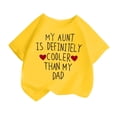 thumbnail image 1 of MEZZALL T-Shirt à Manches Courtes Imprimé Mode Mignon pour Filles, Col Rond, Été, Décontracté, Jaune, 6-8 Ans, 1 of 4