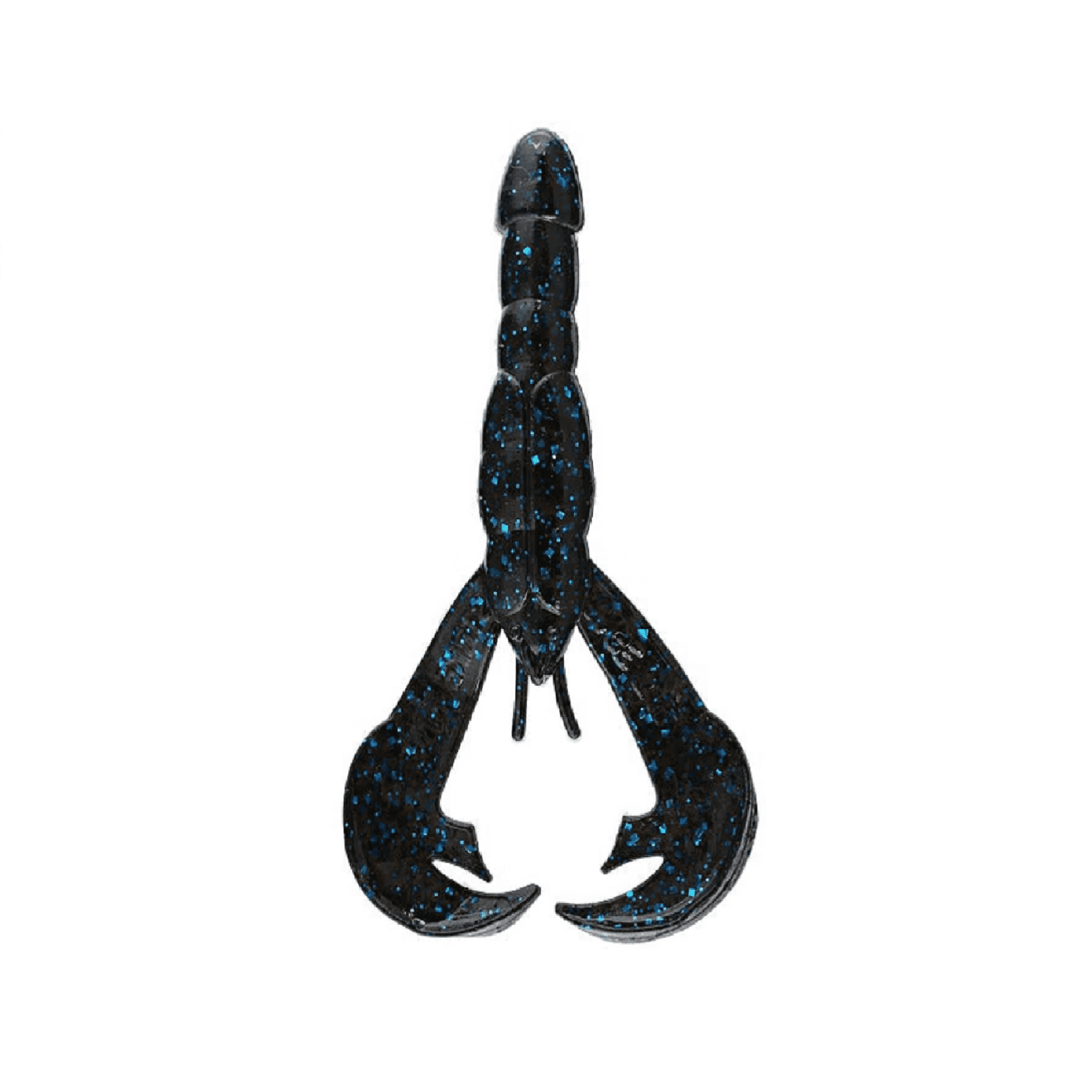 Strike king Rattlin' Rage Craw 4" Plastic Crawfish Fishing Lure Black / Blue