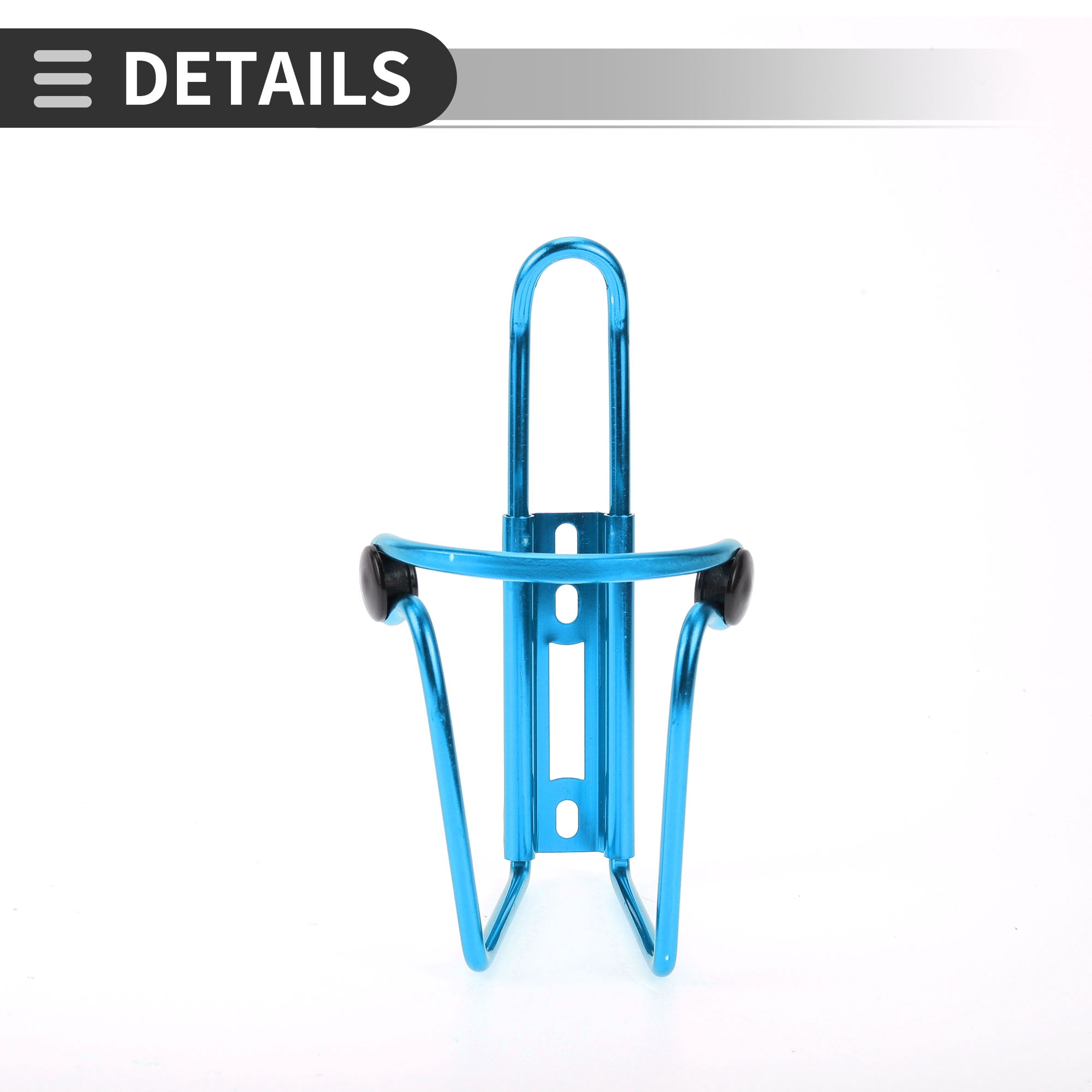 Unique Bargains Bike Bottle Cage Rack Aluminium Alloy Drinks Holder for MTB Road Blue