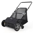 thumbnail image 5 of 21-Inch Push Lawn Sweeper, Heavy Duty Leaf Collector Manual Leaf Sweeper Walk-Behind Grass Collector for Lawns,, 5 of 19