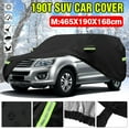 thumbnail image 3 of Waterproof Universal Full Car Cover for SUV, Outdoor Indoor All Weather Sun UV Snow Dust Rain Resistant Protection, Black, 183x75x66 inches, Size M, 3 of 10