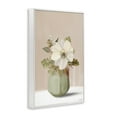 thumbnail image 4 of Stupell Industries Peach Pink Vase Botanical & Floral Painting White Framed Art Print Wall Art, 16 x 24, 4 of 10