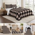 thumbnail image 6 of Twin XL Quilt Set 68''x98'', Black Plaid Lightweight Bedspread Coverlet Set with 2 Pillow Shams, Vintage Country Gray Buffalo Check Gingham Breathable All Season Quilt Bedding for Dorm/Guest Room, 6 of 9