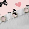 thumbnail image 4 of Manfei Pink Kawaii Bow Black Out Curtains, Cute Cartoon Love Heart Curtains Pack of 2 (42x63 Each), Teens Kids Girls Women Bedroom Curtains, Curtains and Drapes Home Decor, 4 of 6