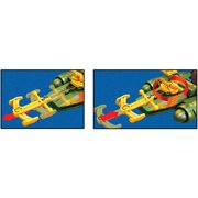 Mega Construx Masters of the Universe Wind Raider Attack construction set with micro action figures, Building Toys for Kids (198 Pieces)