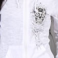 thumbnail image 2 of Hot Leathers GLZ4237 Ladies 'Sugar Skull' Lightweight Slubby Hooded White Hoodie Large, 2 of 5