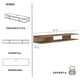 thumbnail image 3 of MORU Mueble para tv AERO Latte, Repisa Flotante, Estante de televisión flotante, mueble para sala, centro de entretenimiento para almacenamiento debajo de la TV, mueble multiusos, estante multimedia, 3 of 9