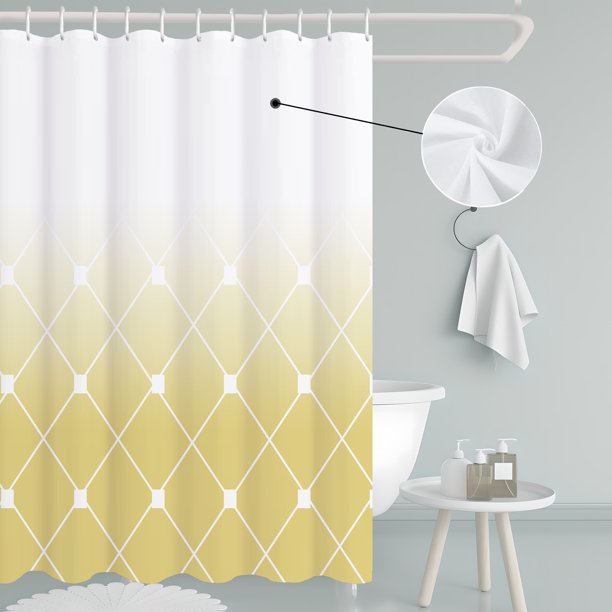 Ombre Shower Curtain Yellow Shower Curtains Modern Simple Shower