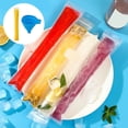 thumbnail image 2 of Bolsas desechables para paletas con embudo, 100 unidades, para congelar, para refrigerios saludables, palitos de yogur, jugos y batidos, kit de paletas caseras reutilizables y autosellantes., 2 of 7