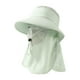 thumbnail image 4 of Sombrero para el sol al aire libre cómodo con cubierta facial para senderismo, camping y deportes al aire libre. Verde, 4 of 9
