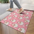 thumbnail image 4 of Pink Christmas Santa Pattern Door Rugs,Washable Non Slip Door Mats Indoor,Decorative Door Mats,Entry Mat Indoor for Entrance,Bedroom,Kitchen,Bathroom,17"x30", 4 of 6
