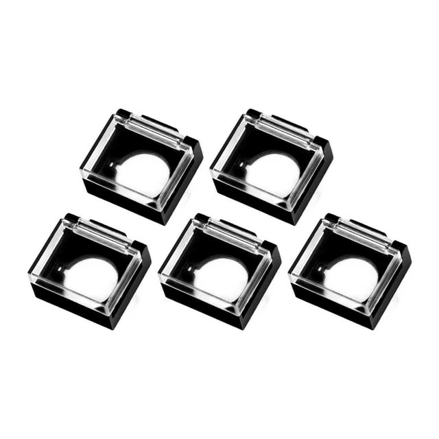 5 tapas de botón de parada de emergencia para interruptor de 16 mm, resistentes y fáciles de instalar. B