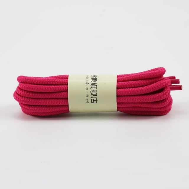 1paire Lacets Ronds Polyester Solide Classique Martin Lacet de Botte Lacet de Chaussures de Sport Décontracté 90cm/120cm/150cm 21 Couleurs rose Rouge 120cm