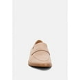 thumbnail image 3 of ZOFIA Nude Suede Penny Loafers, 3 of 6