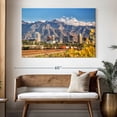 thumbnail image 3 of Elephant Stock Downtown Salt Lake City Wall Art - Horizontal Canvas Wall Art - Living Room Wall Decor - Places Canvas - Blue And Orange Decor - 51" x 34", 3 of 8