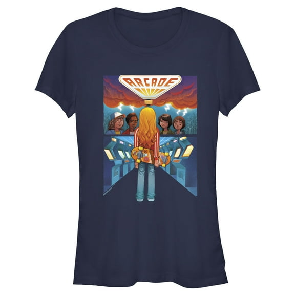 Netflix Junior's Stranger Things Netflix Boy's Meet Arcade Girl Graphic T-Shirt