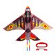 thumbnail image 1 of Kite Avión Forma Portátil Individual Línea Al Aire Libre Cometas Volando Niños Adultos Juguete Vidrio Acero Acero Poliéster Tela Mosca Juguetes Gris 1.6x2.8m seitruly FN009788-02, 1 of 7