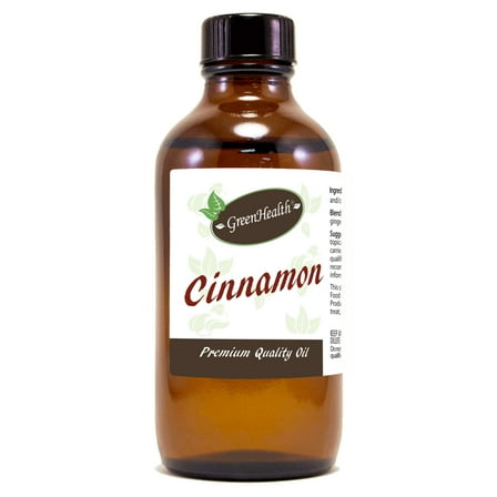 Cinnamon Bark (Nature Identical) Oil - 4 fl oz - Amber Glass Bottle w/ Cap - GreenHealth