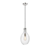 493-1S-PN-G554-9 Innovations Lighting Norwalk 1 Light 9" Stem Hung Mini Pendant Seedy