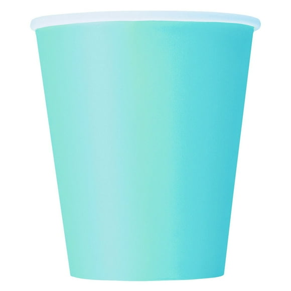 8 gobelets 12 oz en papier rose