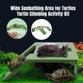 thumbnail image 4 of Turtle Basking Platform Non-Slip Texture Easy Install Plastic Turtle Terrace Ramp Floating Island Wide Sunbathing Area with Suction Cup for Tank, 4 of 8