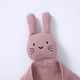 thumbnail image 4 of Manta de bebé rosa Bunny Lovey okdiy de algodón orgánico, 30 x 30 cm, 4 of 6