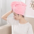 thumbnail image 3 of Funda para diadema de microfibra para mujer, paquete de 3 diademas de secado rápido para cabello mojado y rizado, 3 of 5