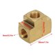 thumbnail image 5 of 8mm Female T Fitting Brass 1/8in Thread 3 Way Pipe Connector for Air Water Gas Fuel Oil Auto, 5 of 5