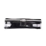 BEAUTYSPACE Black Color Piped Clear Travel Bag