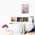 thumbnail image 6 of Stunning Pink Flowers Canvas Wall Art 12X16inch Prints of Abstract Bouquet in Vase. Gorgeous Decor for Teen Girl's Bedroom, Pink Floral Picture Poster for Bathroom, 6 of 7