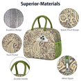 thumbnail image 3 of Classic Mandala Insulated Lunch Tote – Chic Floral Pattern, Portable Thermal Cooler Bag, 3 of 6