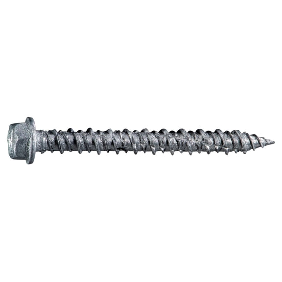 3/16" x 1-3/4" 410 Stainless Star Hex Head Masonry Screws (50 pcs.)