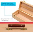 thumbnail image 4 of Sturdy Wood Tool Box  Beechwood Portable Art Supply Organizer - Large Artist Storage Box, 4 of 6