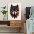 thumbnail image 5 of Qisvanset 12x16 Inch 2D Flat Framed Canvas Art, Constellation Wolf Mystical Wildlife Nature Home Wall Art Decor, 5 of 5