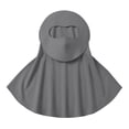 thumbnail image 5 of Full Face Sun Mask for Women Breathable UV Protection with Neck Coverage, Summer Outdoor Mask Dark Gray Free size(Free Size), 5 of 6