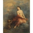 thumbnail image 2 of Henri Fantin-Latour 12x14 Black Ornate Wood Framed Double Matted Museum Art Print Titled: L'Aurore (1901), 2 of 5