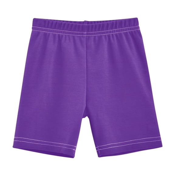 joogoo Dark Purple Girls Lined Shorts Bike Dance Bottoms 6T
