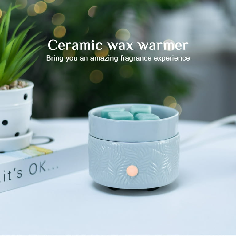 Bobolyn Ceramic Electric Wax Melt Warmer Candle Waxing Warmer Burner Melt  Wax Cube Melter Fragrance Warmer- Ideal Gift for Wedding, Spa and