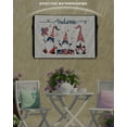 thumbnail image 3 of Gnomes with American Star Flag Outdoor TV Cover 30 to 32 Inch Weatherproof, Celebration Flag Day Welcome 600D Oxford TV Covers with Waterproof Zipper, Outside Flat TV Screen Protector 30"Wx19"Hx4.5"D, 3 of 7