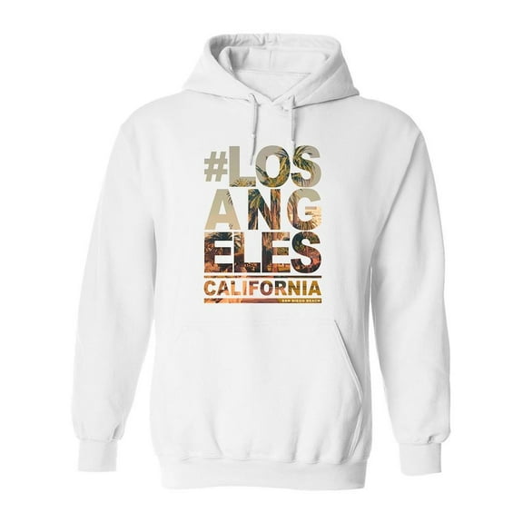 Los Angeles California. Hoodie Men -Image by Shutterstock, Male Medium