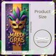 thumbnail image 2 of Colorful Beads Mardi Gras Banner Ornate Mask Carnival Display Red Lobster Purple Background Lobster Backdrop for Mardi Gras Party Carnival Celebration Festival Decoration, 2 of 9