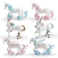 thumbnail image 1 of Set de figuras de PVC con unicornios coloridos, 6 piezas, para niños y decoración, 1 of 3
