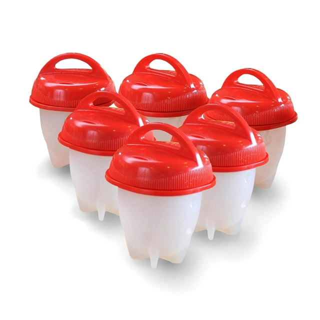 6 unids/set huevo cocina antiadherente silicona duro suave fabricante hervido Leyfeng Horno