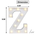 thumbnail image 3 of LED Marquee Letter Lights Sign, Light Up Alphabet Letter for Home Party Wedding Decoration Z, 3 of 5